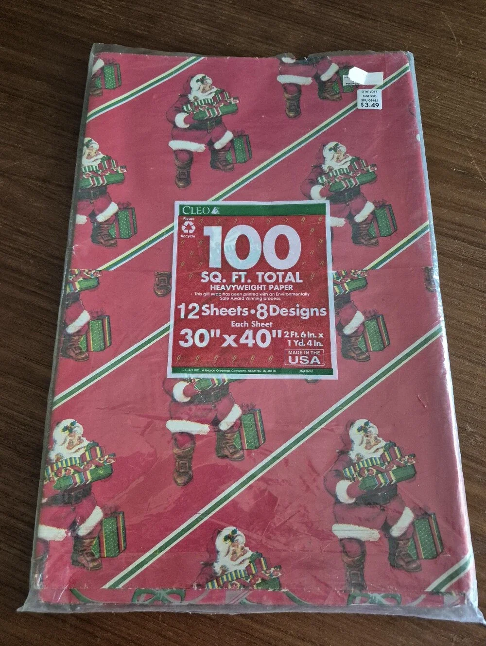 Vintage Christmas Wrap Sheets